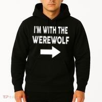 IM With The Werewolf Halloween Costume Hoodie thumb 2