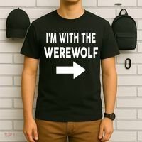 IM With The Werewolf Halloween Costume T-Shirt thumb 6