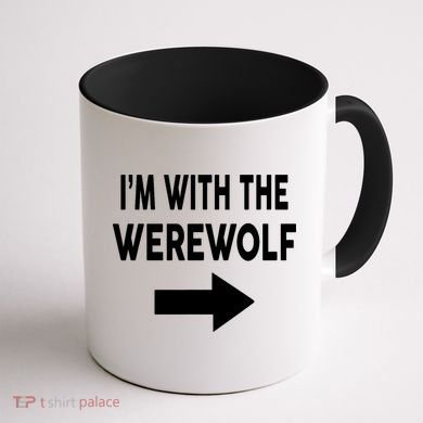 IM With The Werewolf Halloween Costume Coffee Mug back