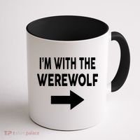 IM With The Werewolf Halloween Costume Coffee Mug thumb 1