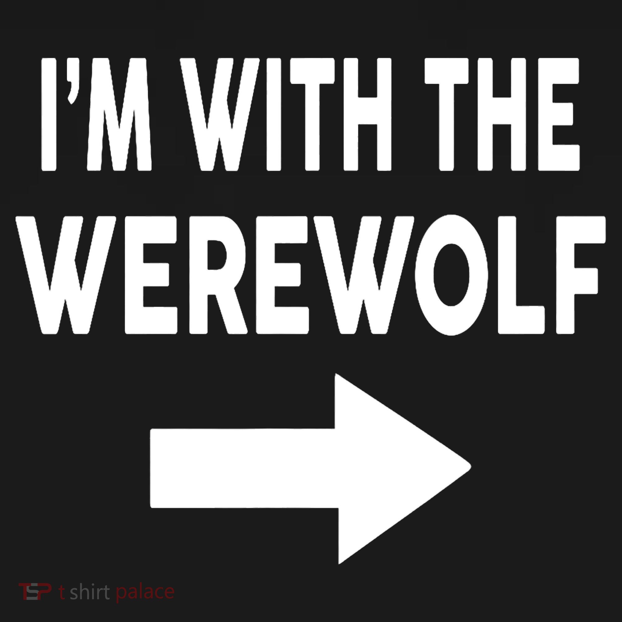 IM With The Werewolf Halloween Costume Women's Hoodie