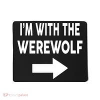 IM With The Werewolf Halloween Costume Mousepad thumb 0