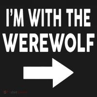 IM With The Werewolf Halloween Costume Mousepad thumb 1