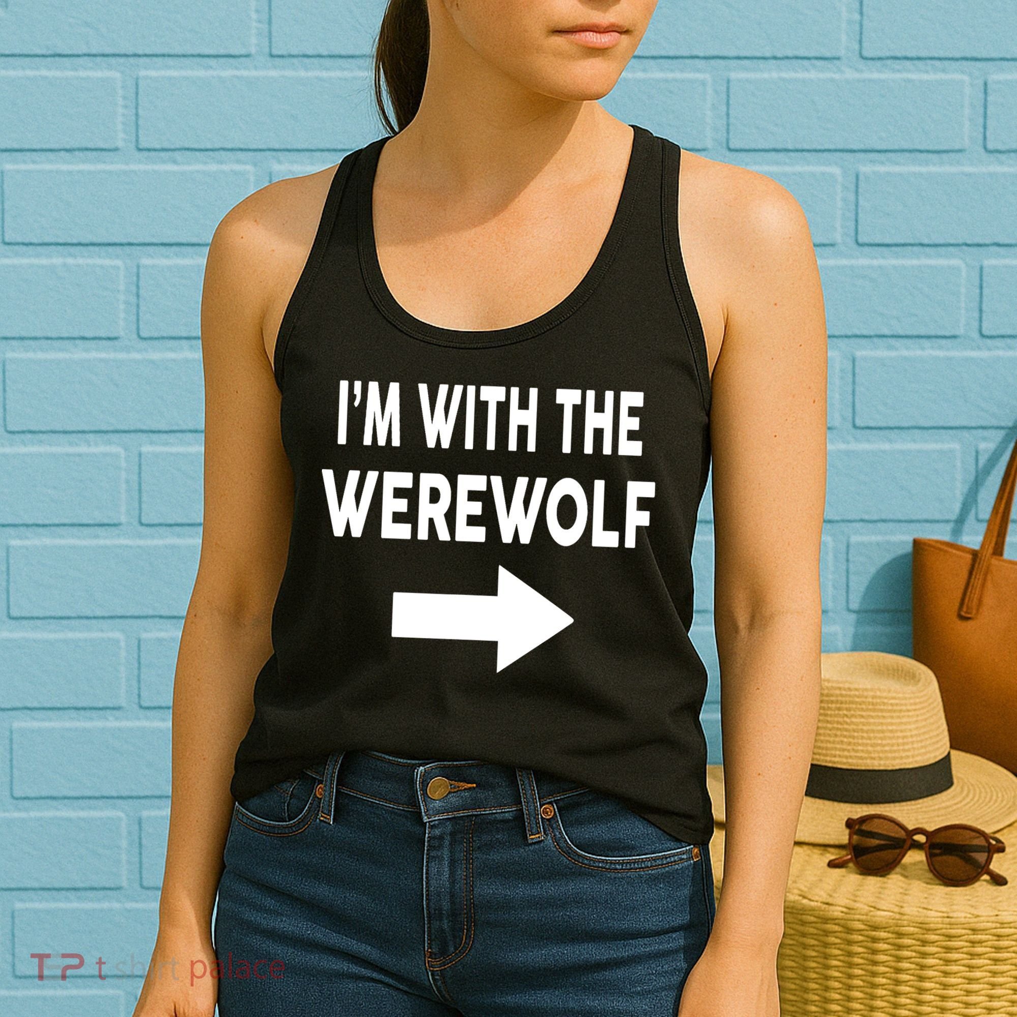 IM With The Werewolf Halloween Costume Women's Tank Top