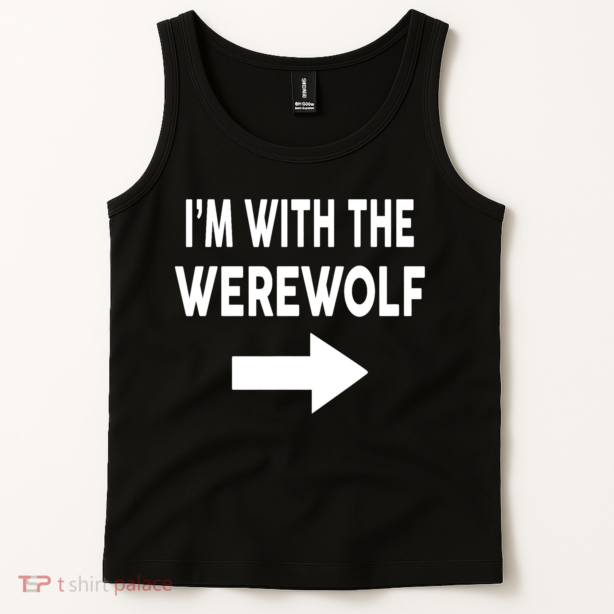 IM With The Werewolf Halloween Costume Tank Top