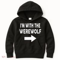 IM With The Werewolf Halloween Costume Kids Hoodie thumb 0