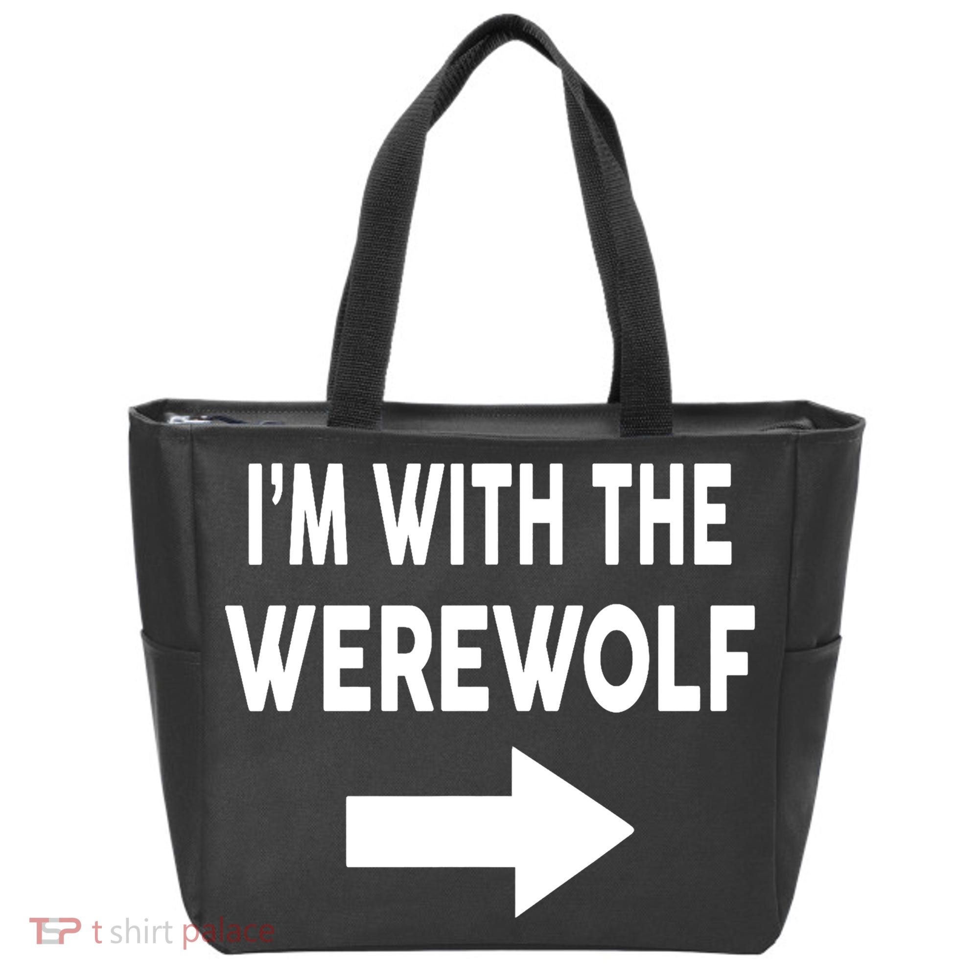 IM With The Werewolf Halloween Costume Tote Bag