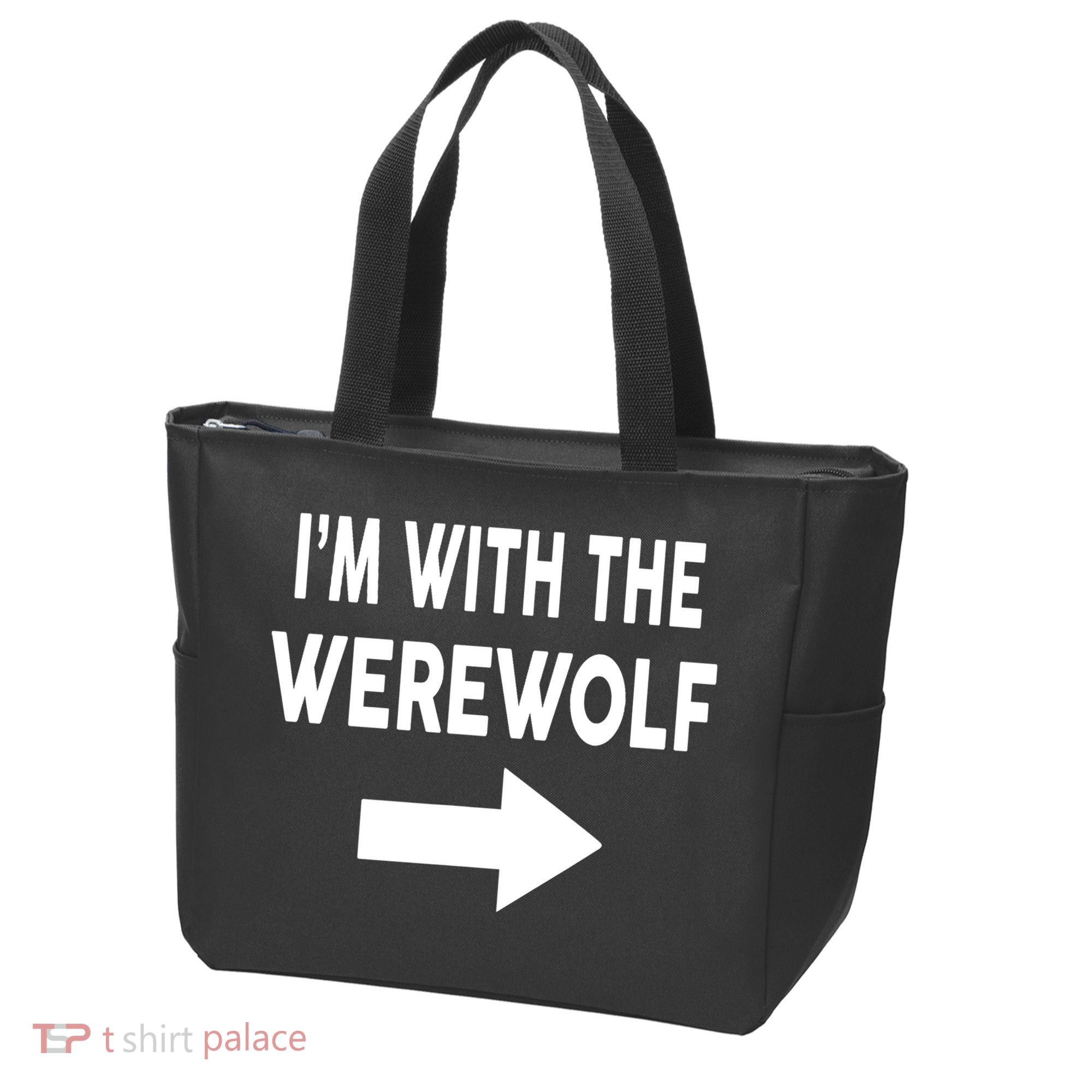 IM With The Werewolf Halloween Costume Tote Bag