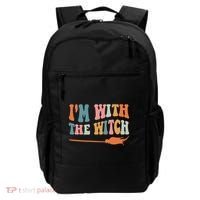 Im With The Witch His And Her Funny Halloween Gift Backpack thumb 0