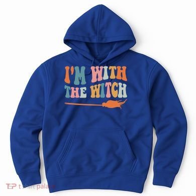 Im With The Witch His And Her Funny Halloween Gift Hoodie
