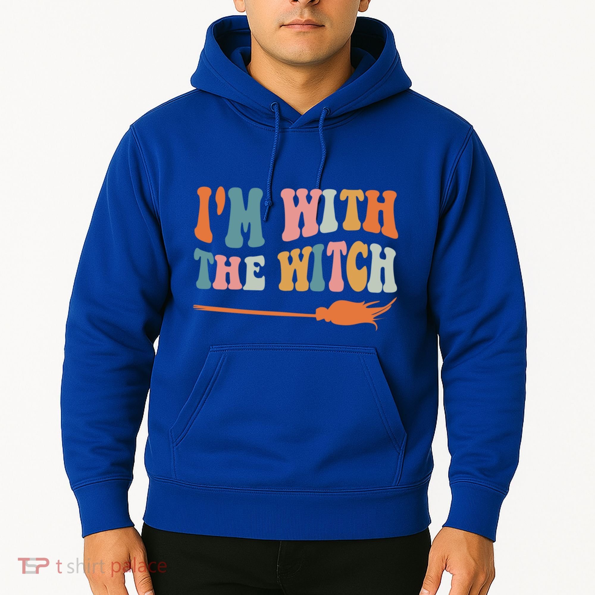 Im With The Witch His And Her Funny Halloween Gift Hoodie