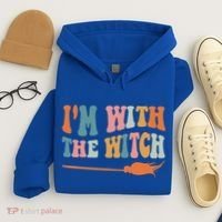 Im With The Witch His And Her Funny Halloween Gift Hoodie thumb 4