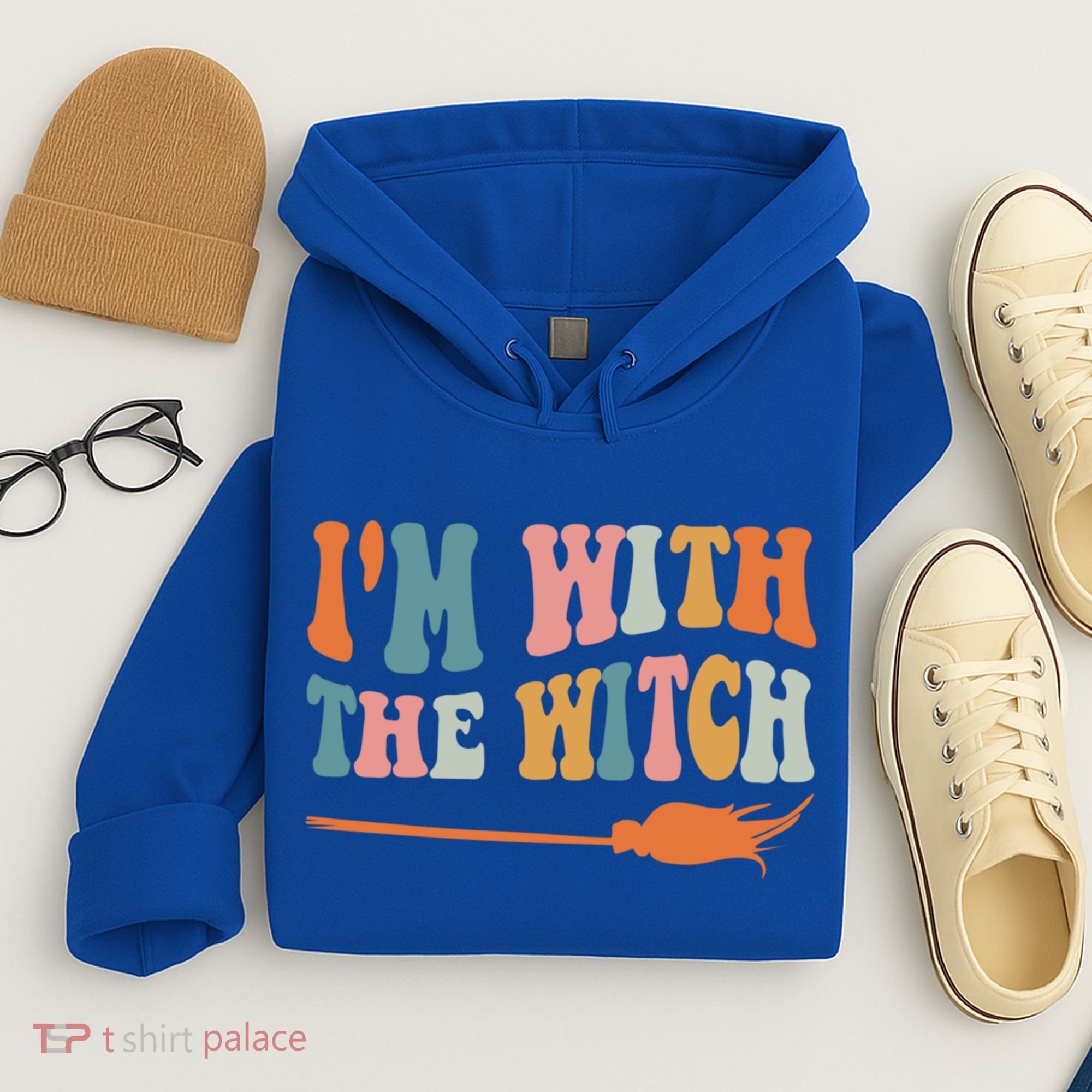 Im With The Witch His And Her Funny Halloween Gift Hoodie