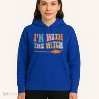 Im With The Witch His And Her Funny Halloween Gift Hoodie thumb 5