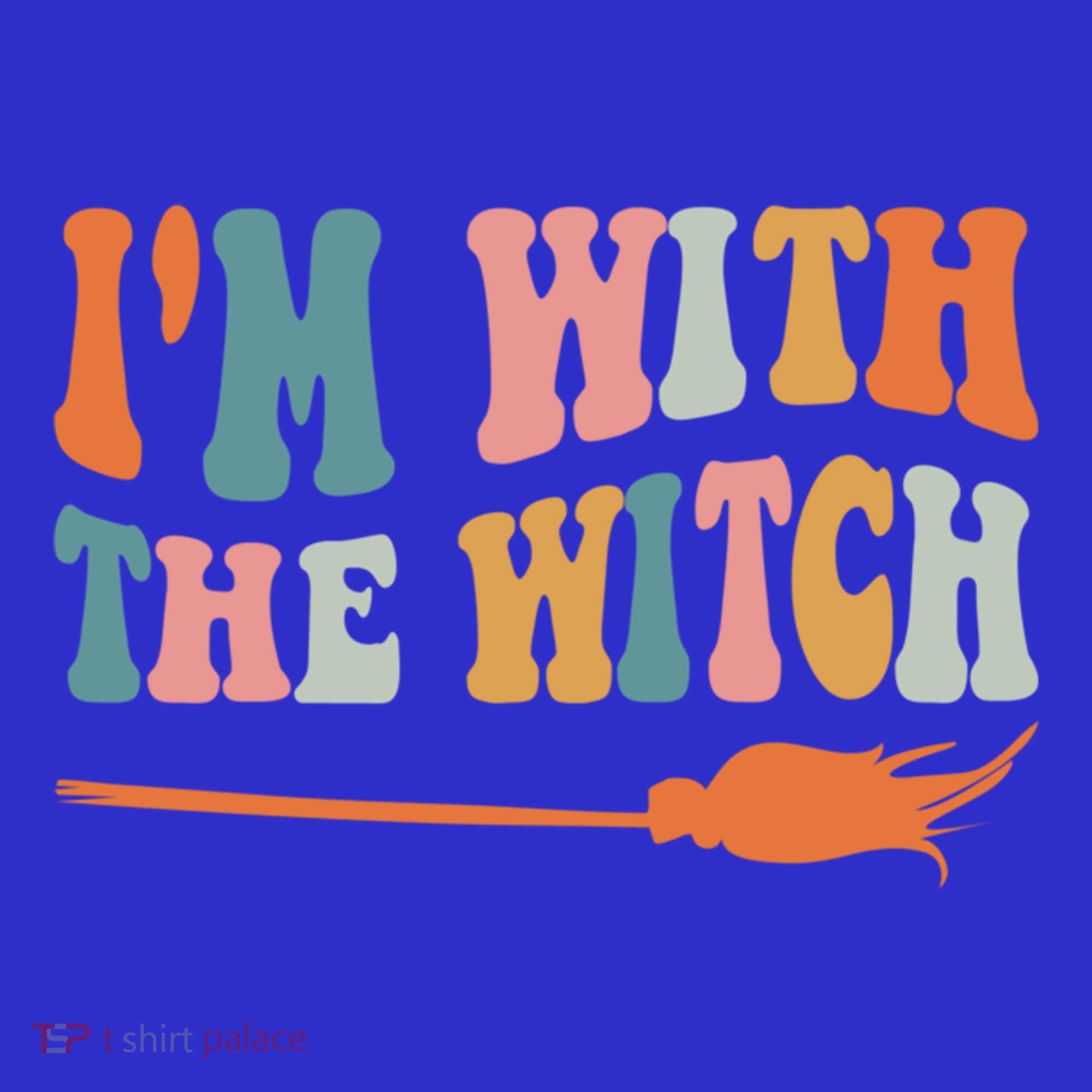 Im With The Witch His And Her Funny Halloween Gift Sweatshirt