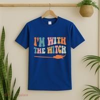 Im With The Witch His And Her Funny Halloween Gift T-Shirt thumb 2