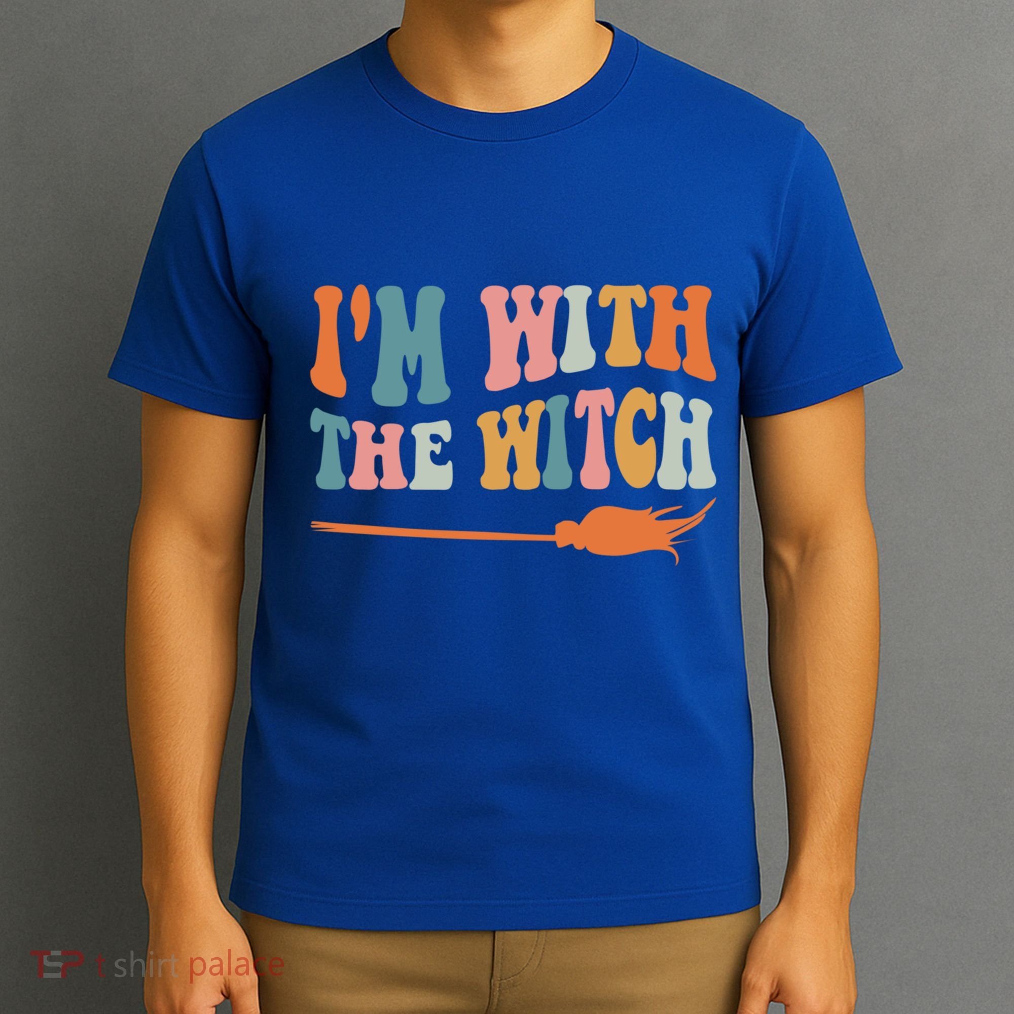 Im With The Witch His And Her Funny Halloween Gift T-Shirt