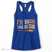 Im With The Witch His And Her Funny Halloween Gift Women's Tank Top thumb 0