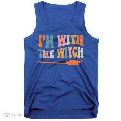 Im With The Witch His And Her Funny Halloween Gift Tank Top