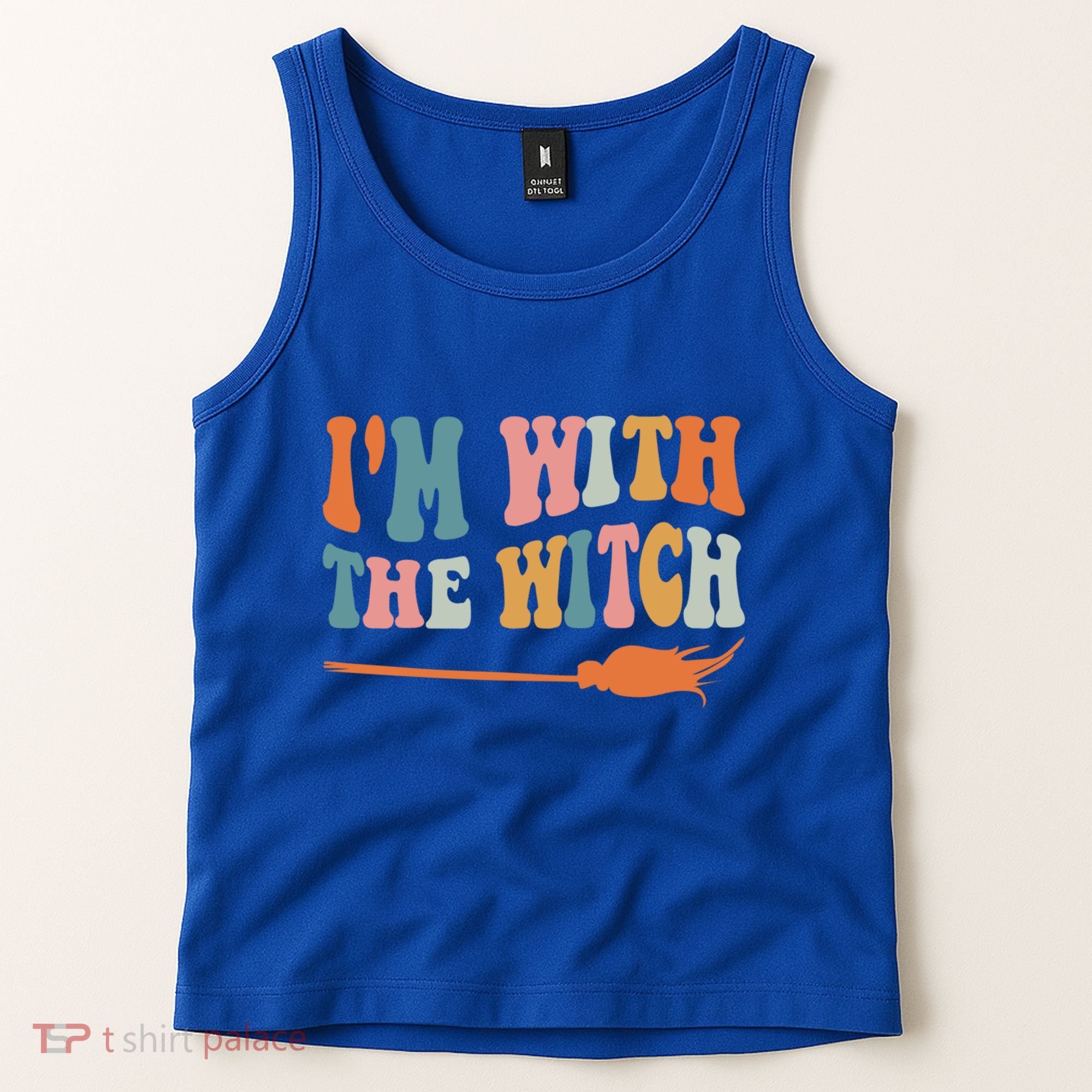 Im With The Witch His And Her Funny Halloween Gift Tank Top
