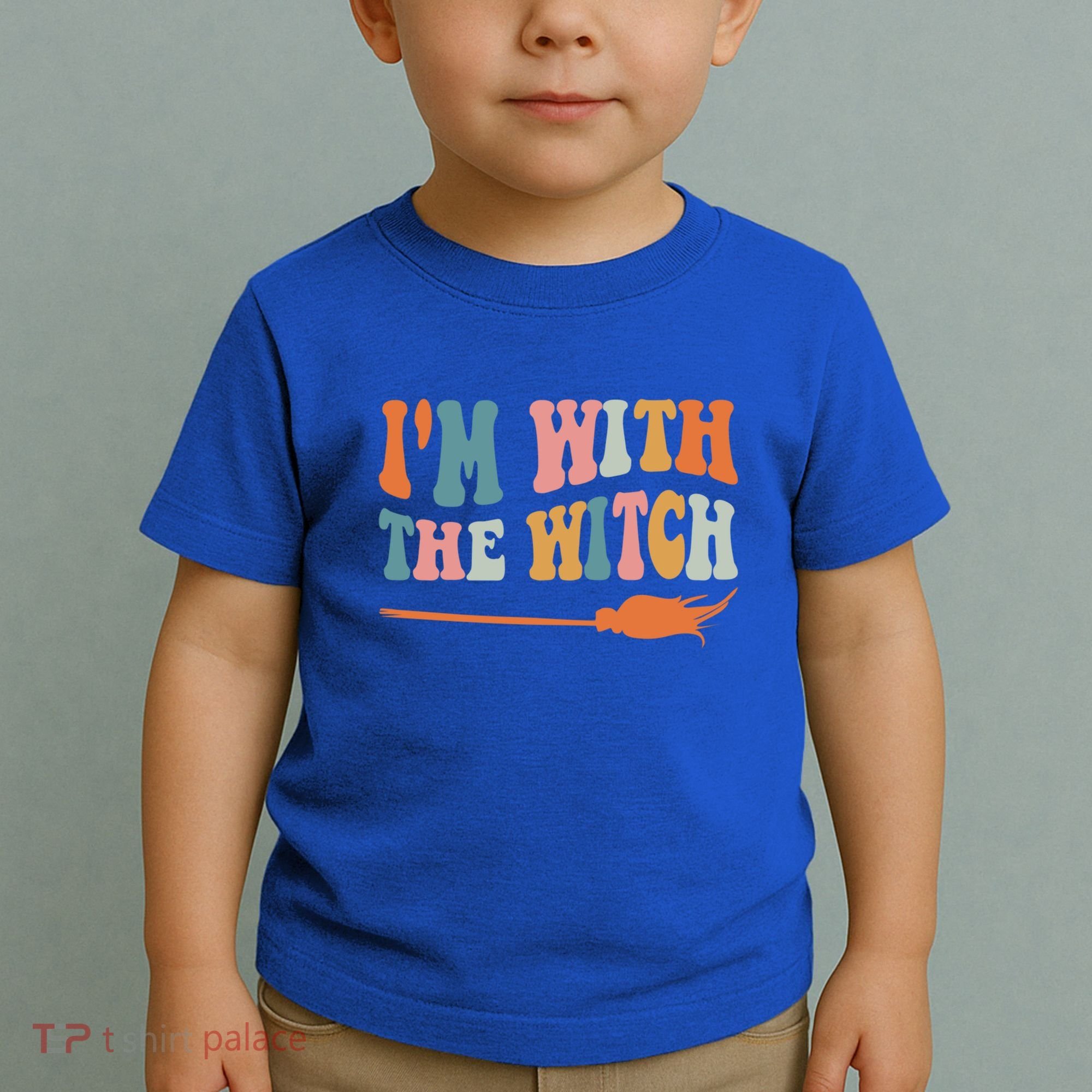 Im With The Witch His And Her Funny Halloween Gift Toddler T-Shirt