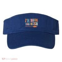 Im With The Witch His And Her Funny Halloween Gift Visor thumb 0
