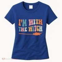 Im With The Witch His And Her Funny Halloween Gift Women's T-Shirt thumb 0