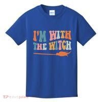 Im With The Witch His And Her Funny Halloween Gift Kids T-Shirt thumb 0