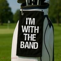 Im With The B.A.N.D Music Clothing Golf Towel thumb 2
