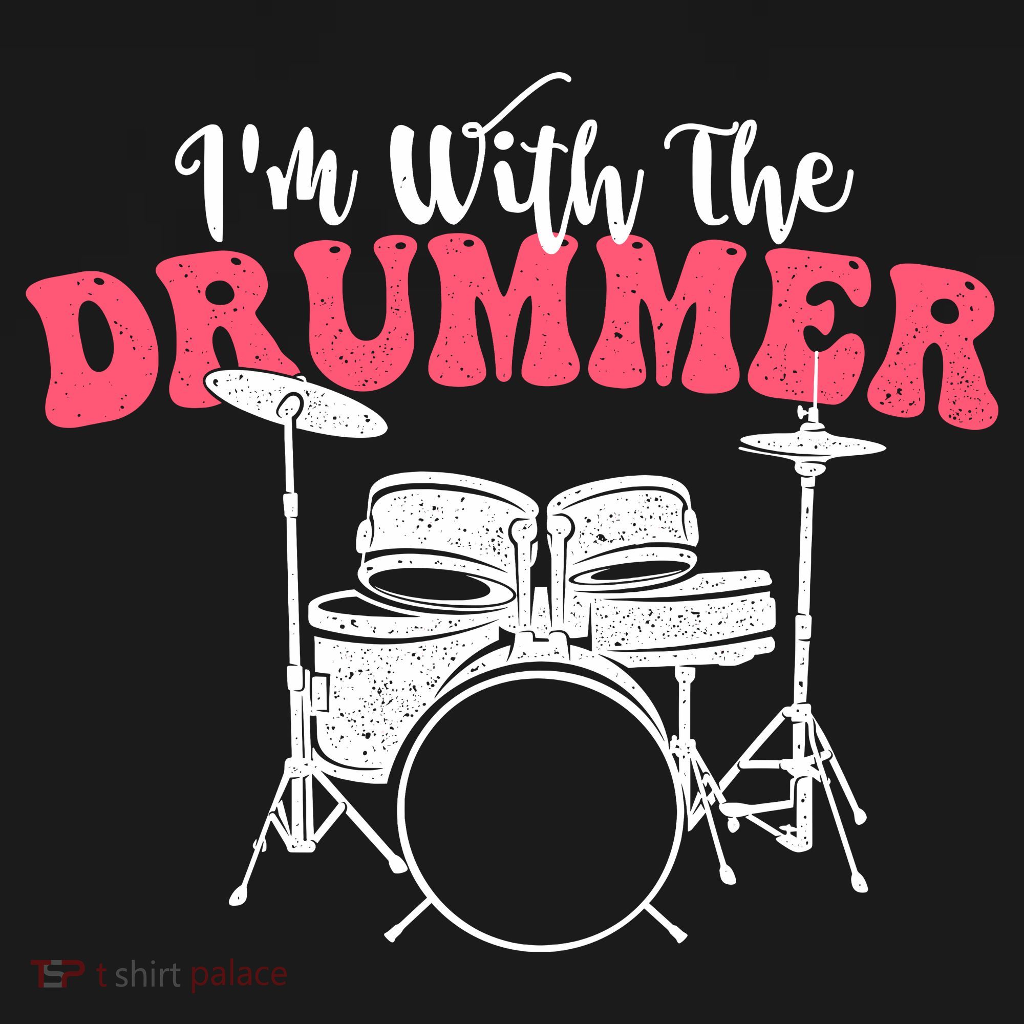 IM With The Drummer Band Percussionist Drumming Backpack