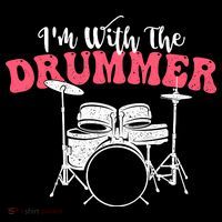 IM With The Drummer Band Percussionist Drumming Ornament thumb 1