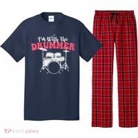 IM With The Drummer Band Percussionist Drumming Pajama Set thumb 0