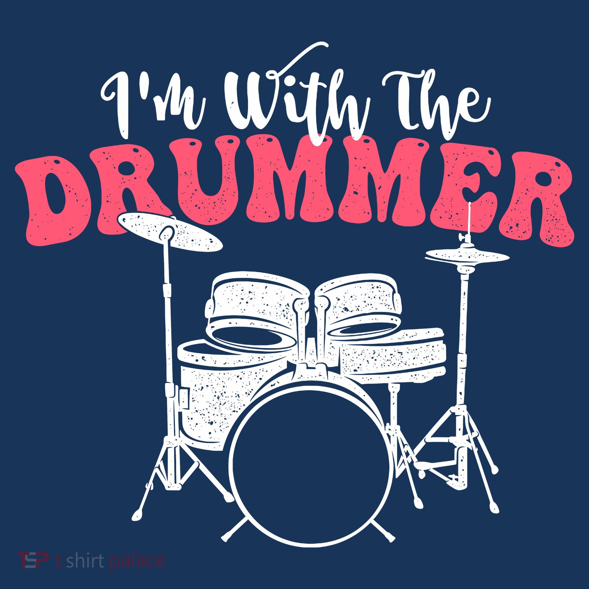 IM With The Drummer Band Percussionist Drumming Mousepad