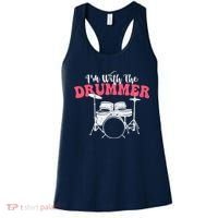 IM With The Drummer Band Percussionist Drumming Women's Tank Top thumb 0