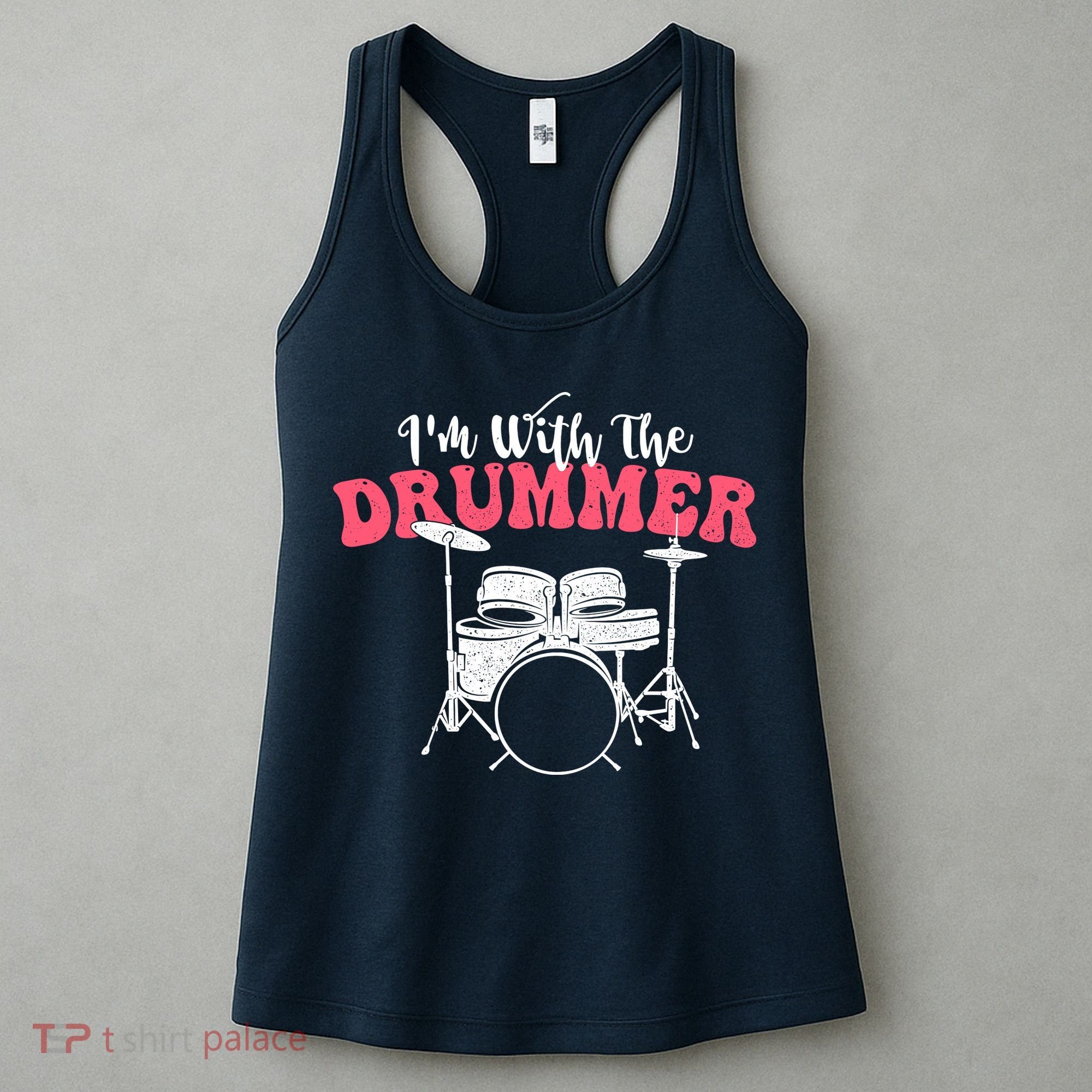 IM With The Drummer Band Percussionist Drumming Women's Tank Top