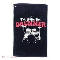 IM With The Drummer Band Percussionist Drumming Golf Towel thumb 0