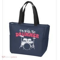 IM With The Drummer Band Percussionist Drumming Tote Bag thumb 3
