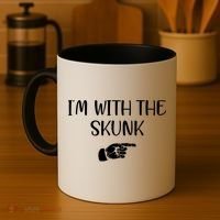 Im With The Skunk Coffee Mug thumb 4