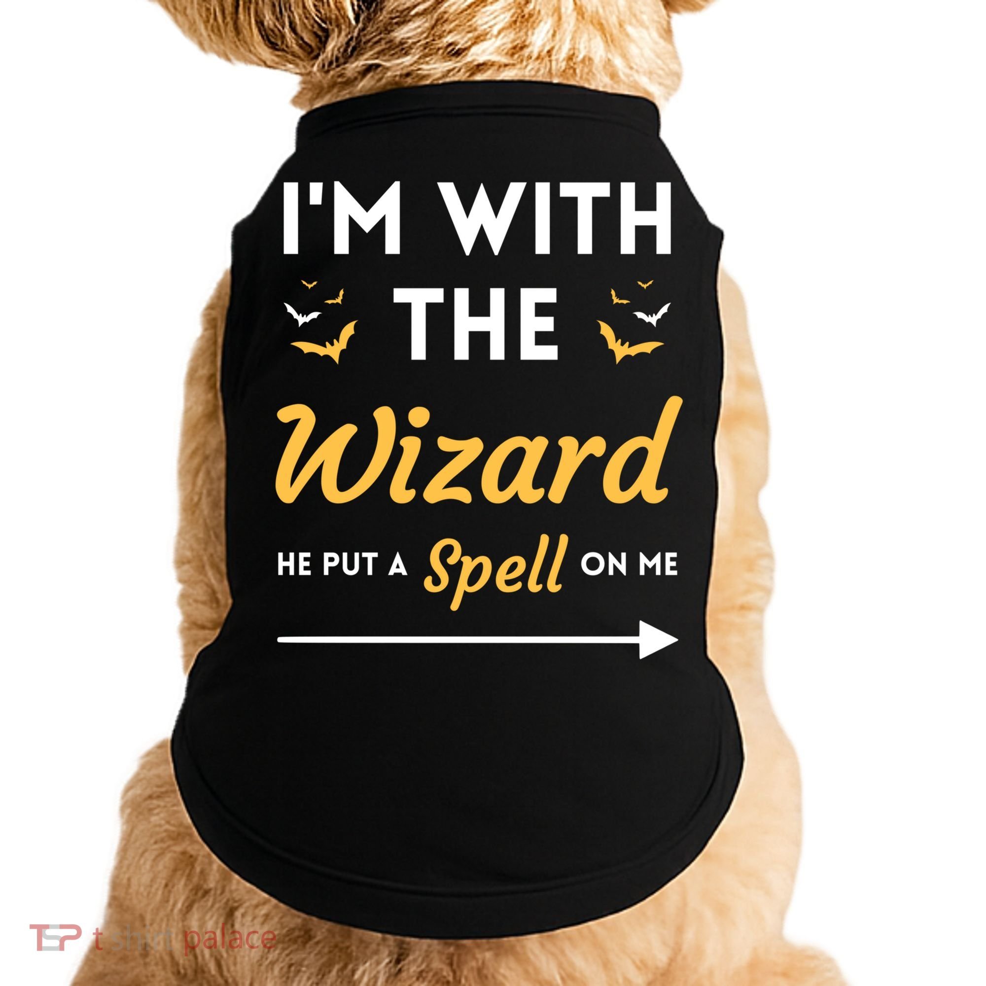 I'm With The Wizard Matching Halloween Couple For Gift Doggie Tank