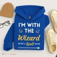 I'm With The Wizard Matching Halloween Couple For Gift Hoodie thumb 4