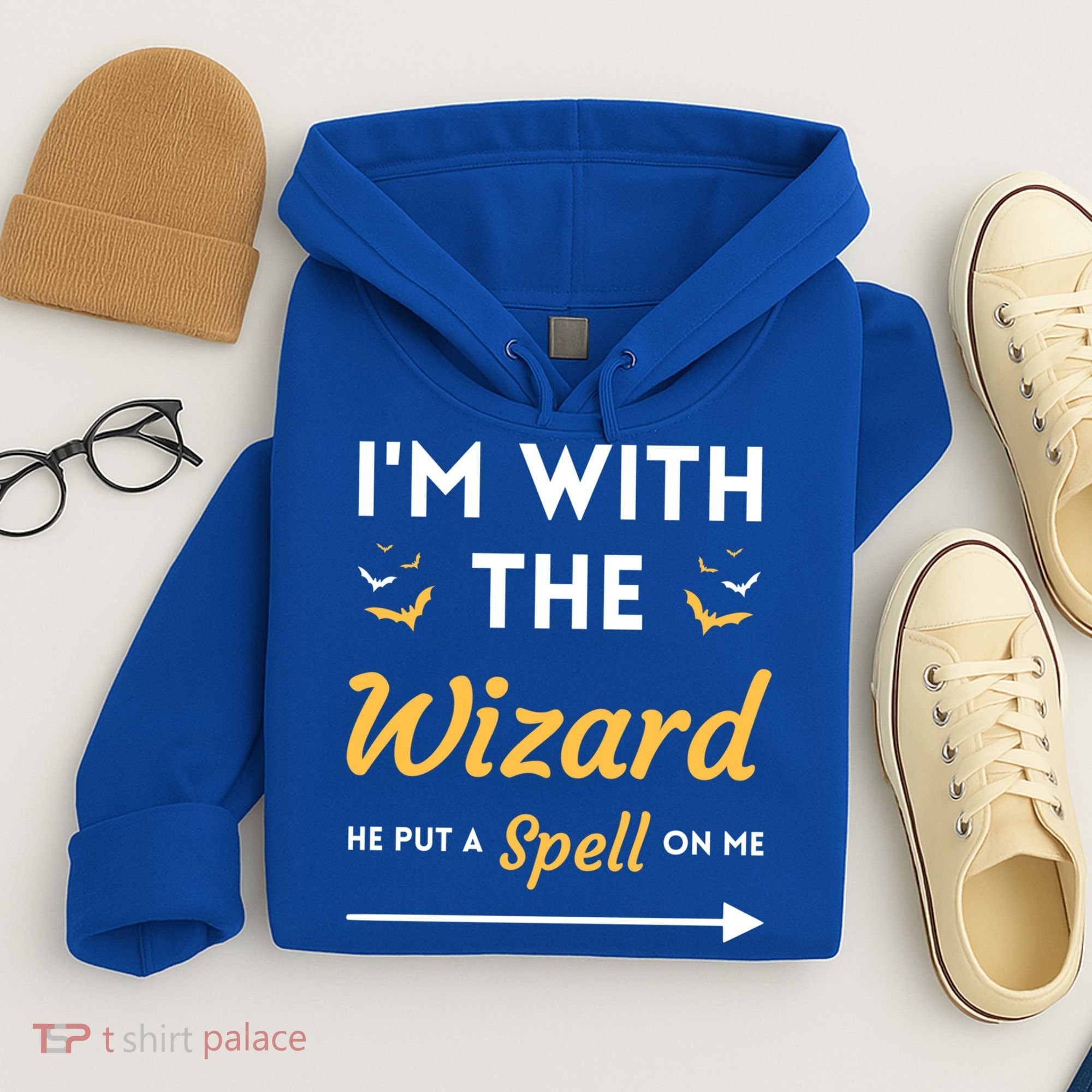 I'm With The Wizard Matching Halloween Couple For Gift Hoodie