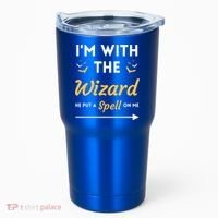 I'm With The Wizard Matching Halloween Couple For Gift Tumbler thumb 0
