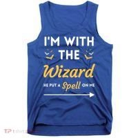 I'm With The Wizard Matching Halloween Couple For Gift Tank Top thumb 0