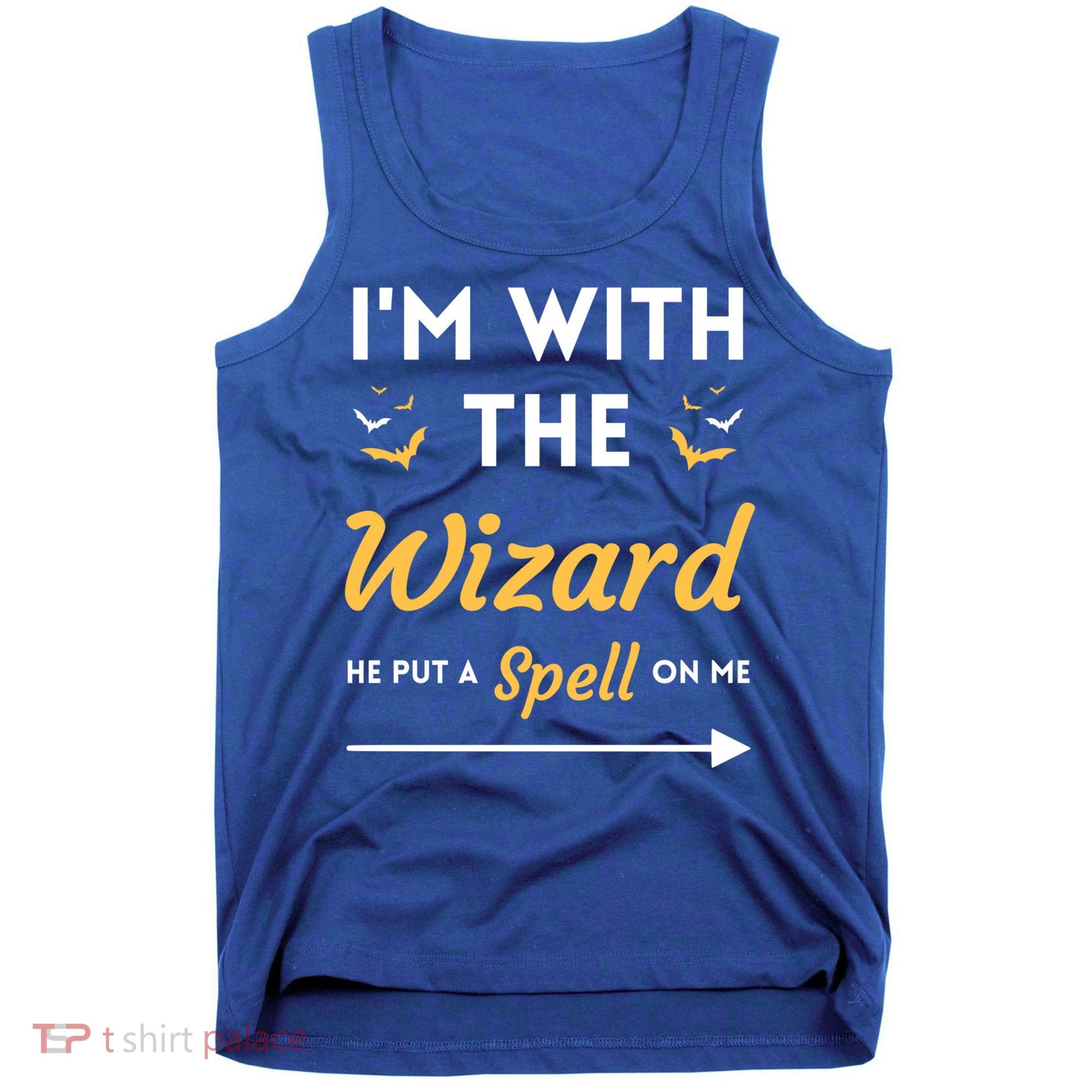 I'm With The Wizard Matching Halloween Couple For Gift Tank Top