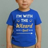 I'm With The Wizard Matching Halloween Couple For Gift Toddler T-Shirt thumb 2