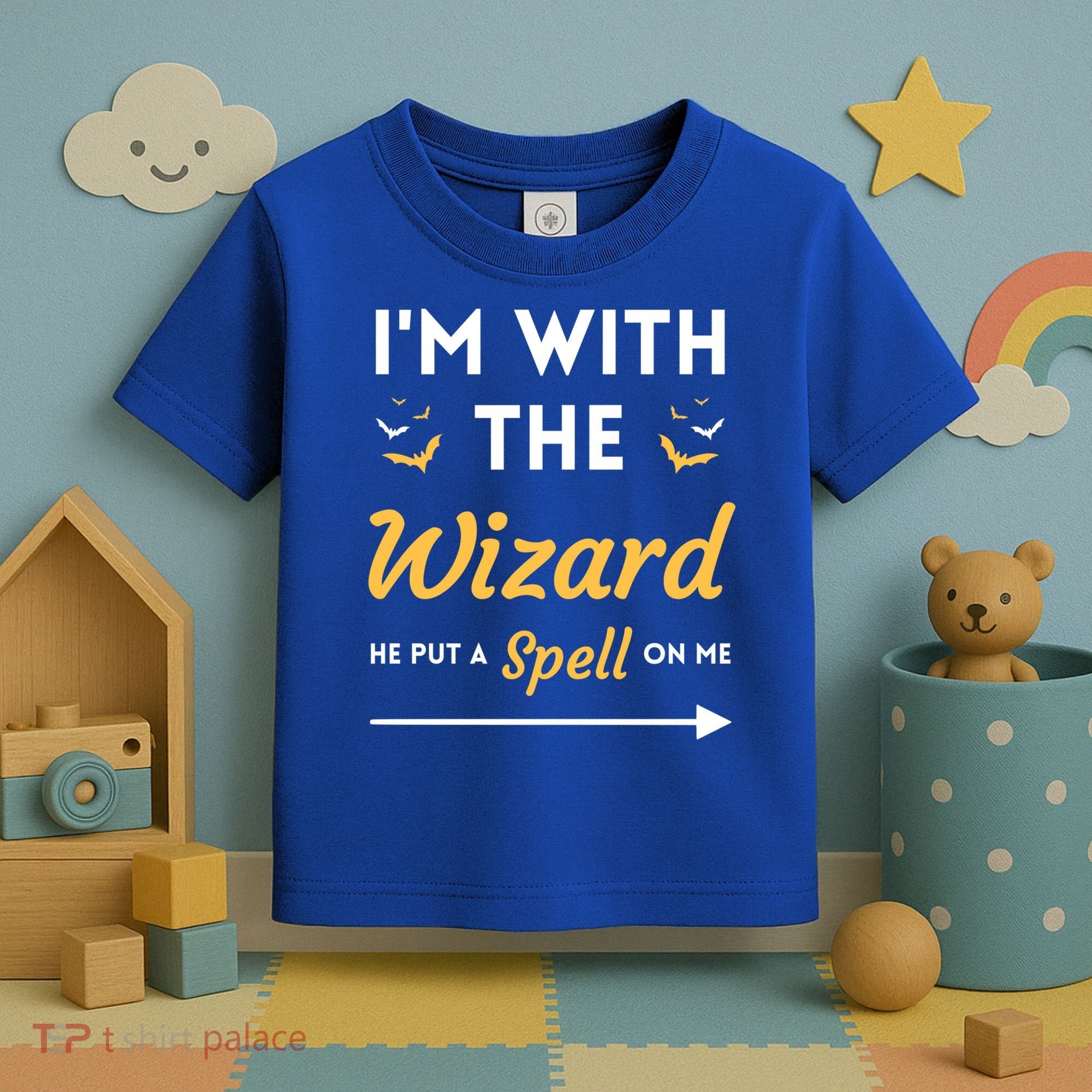 I'm With The Wizard Matching Halloween Couple For Gift Toddler T-Shirt