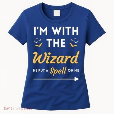 I'm With The Wizard Matching Halloween Couple For Gift Women's T-Shirt
