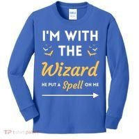 I'm With The Wizard Matching Halloween Couple For Gift Kids Long Sleeve Shirt thumb 0