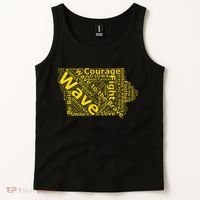 Iowa Wave To The Brave Sick Children Word Cloud Tank Top thumb 2