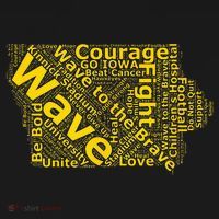 Iowa Wave To The Brave Sick Children Word Cloud Tote Bag thumb 4